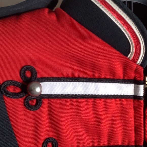 EUC Vintage 1960 Fruhauf Cardinal Red & Black Marching Band Uniform Jacket - Picture 3 of 11